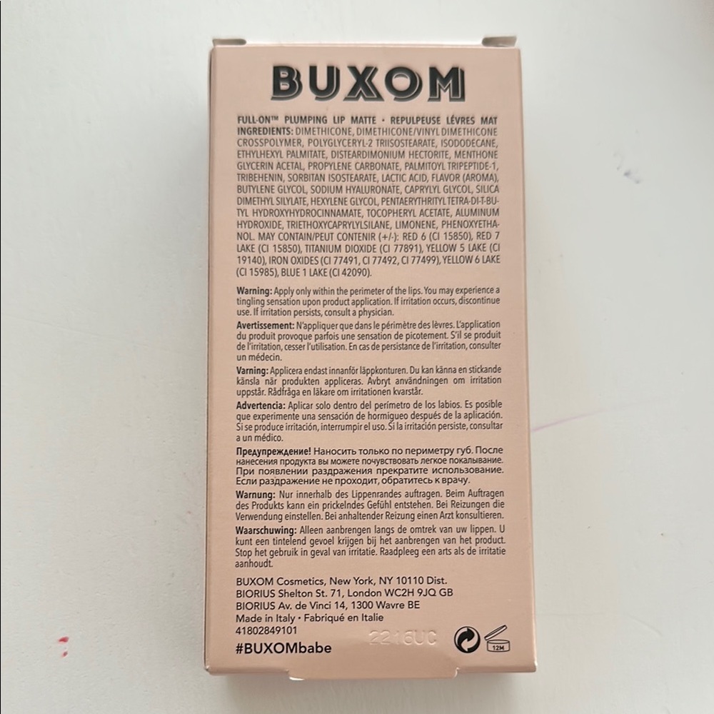 Buxom Pink and Cream Lip Balm Gloss Set - Picture 2 of 2